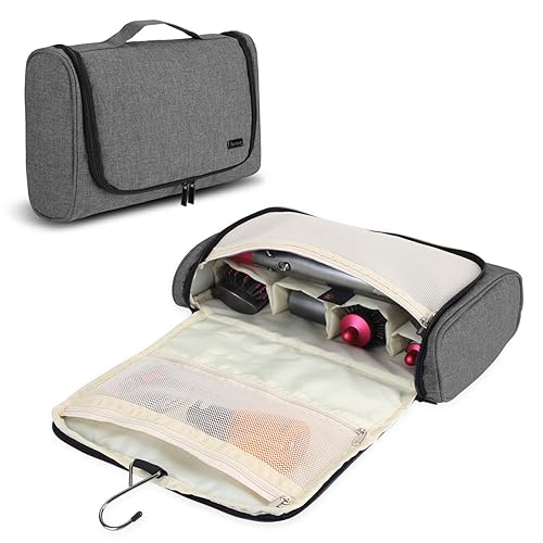 Teamoy Bolsa de almacenamiento de viaje compatible con Dyson Airwrap Styler, organizador de viaje portátil para Airwrap Styler y accesorios, color