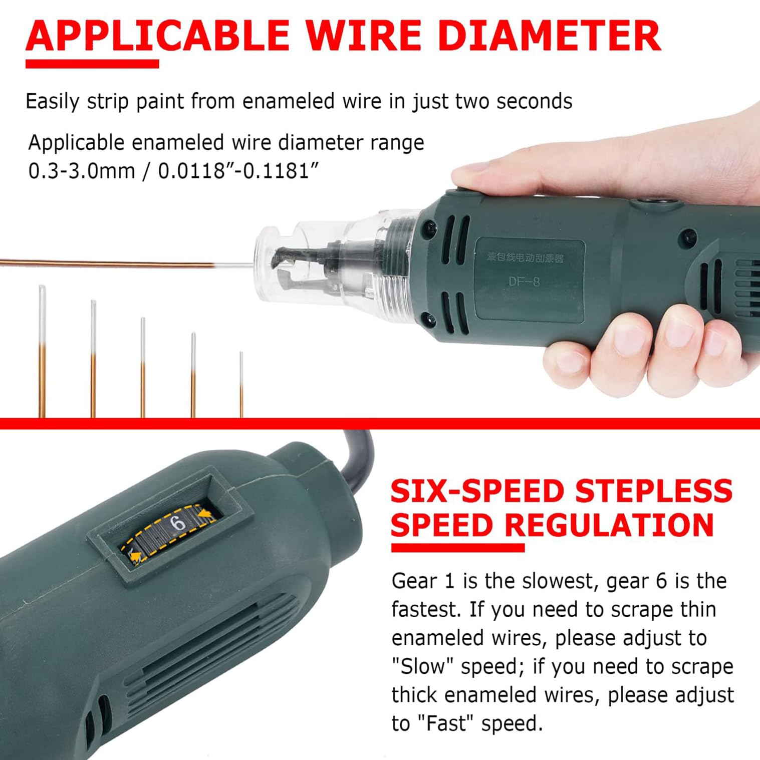 Rascador De Pintura De Alambre Esmaltado Eléctrico De Mano De 25 W, Máquina Peladora De Cables Magnéticos, Cortador Pelacables De 120000 R/min, Raspador Manual Para Alambre Esmaltado De