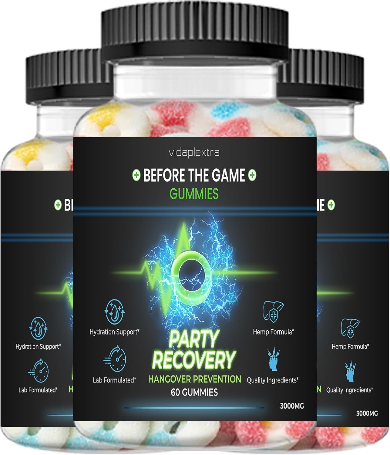 Before The Game - Before The Game Hemp Gummies (3 Pack, 180 Gummies)