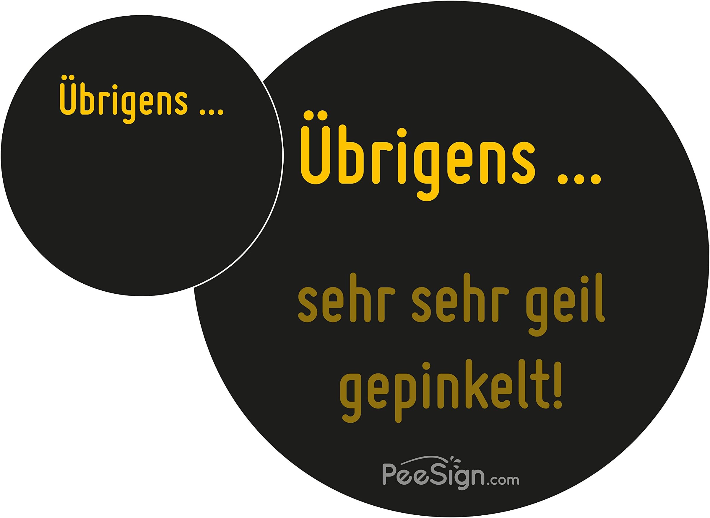 'Effect Sticker Urinal Peesign "Very Very Good Gepin Plated Game