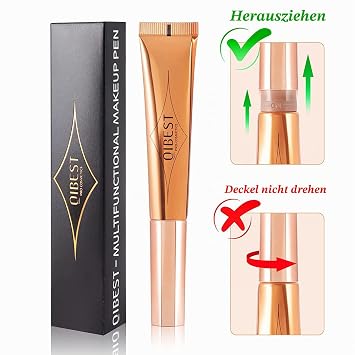 beauty searcher liquid contour beauty wall face highlighter and bronze stick attached with pillow applicator long-lasting silky cream face highlighter bronze makeup stick (01 & 02 & 04)