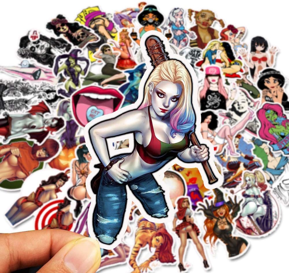 Biomar Labs® 2 Stück Vinyl I Love Sushi Aufkleber Autoaufkleber Stickers Auto Moto Motorrad