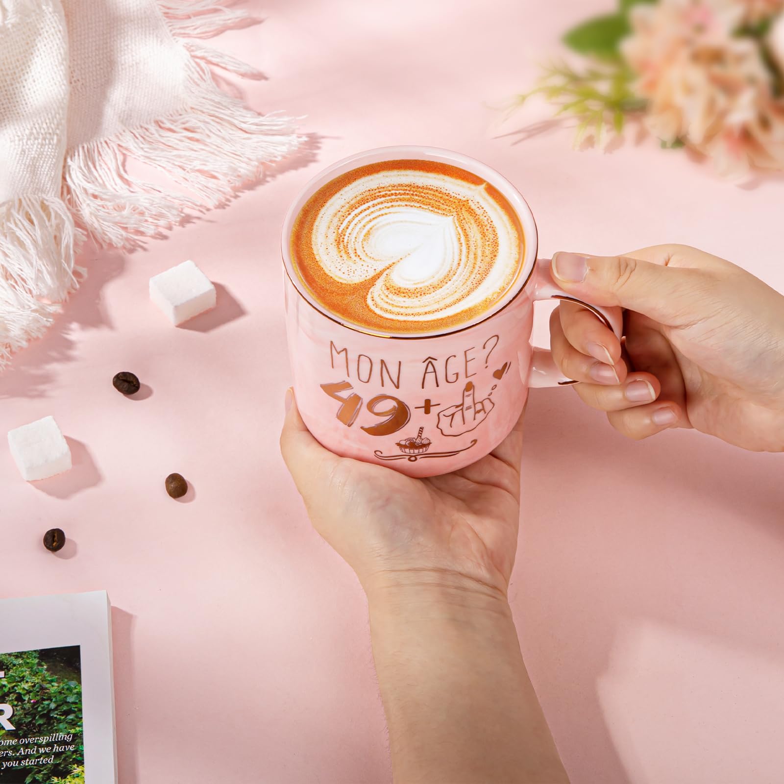 Cadeaus voor vrouwen, verjaardagscadeau voor vrouwen, 35 ml koffiekopjes cadeauset met geurkaars, koffiesokken, badbom, cadeaus voor vrouwen, verjaardagscadeau voor moeder, echtgenote, vrienden