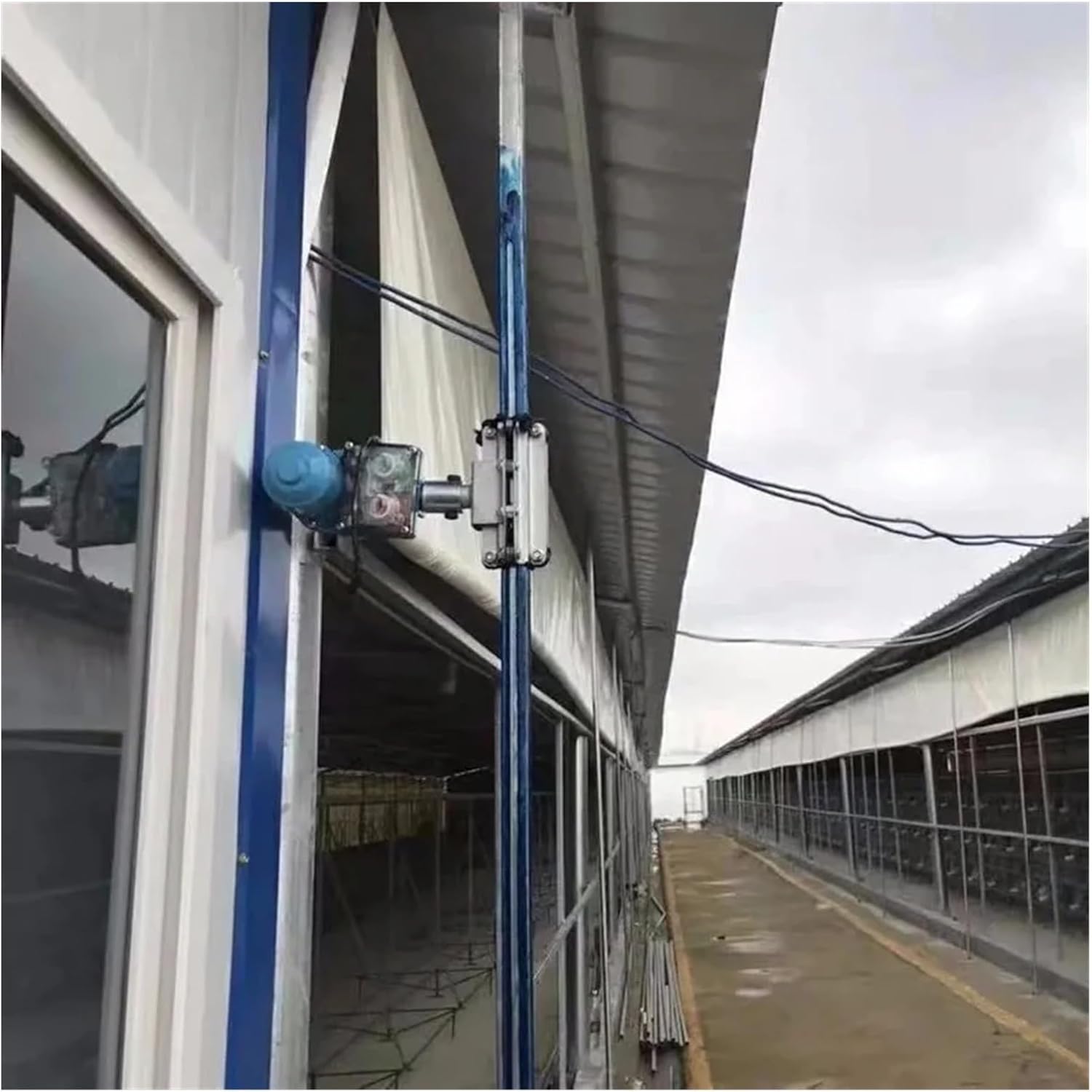 100W Rolled Electric Motor, Greenhouse Plastic Film, Wind Machine, Dc24V Ventilation Curtains,Practicality(Single motor)