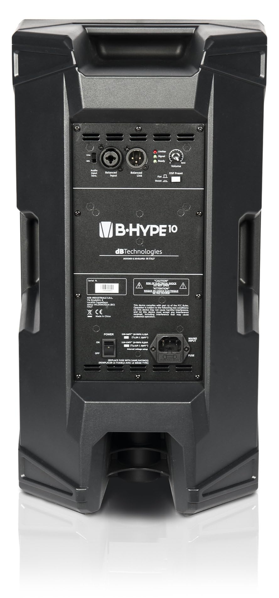 DB Technologies B-Hype 10 - Diffusore Monitor Audio Cassa attiva a due vie da 130W RMS - 260W Picco, Nero