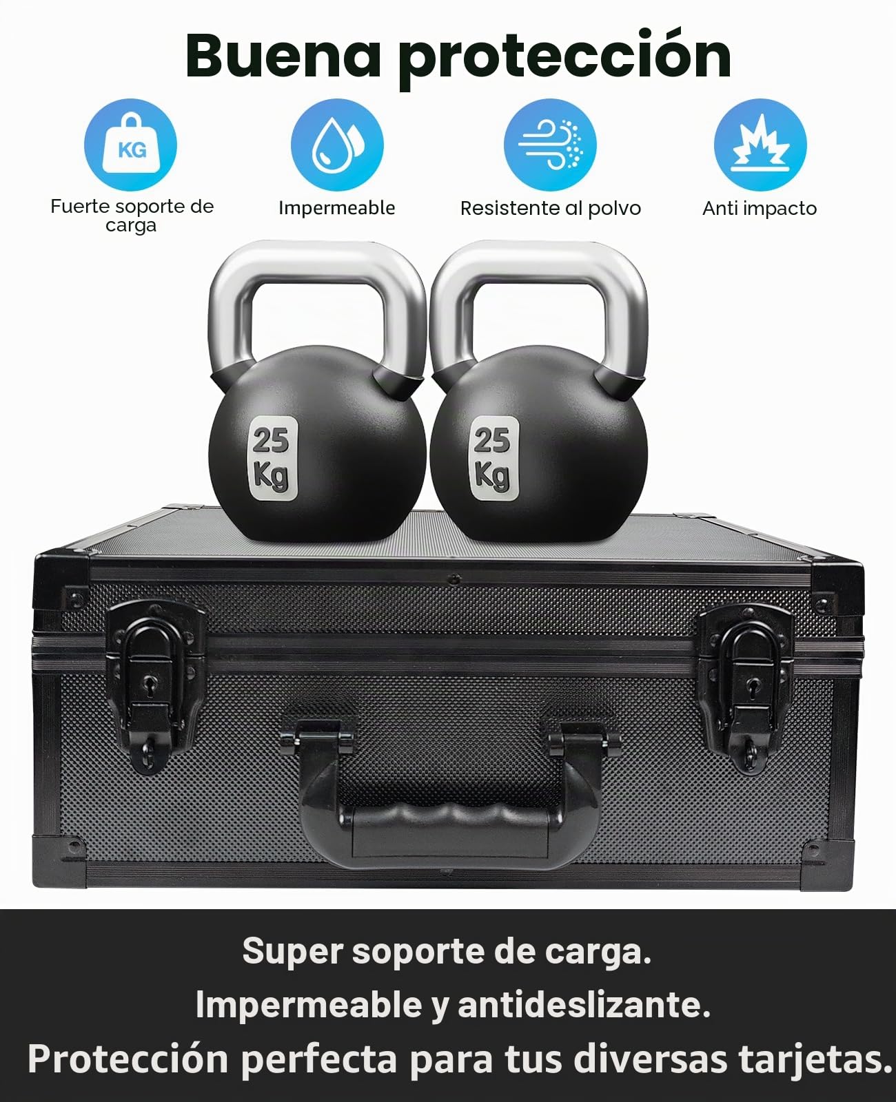 iDiskk Toploader Storage Box - Estuche con Cierre de 600+ Tarjetas, Protección Robusta para Tarjetas Deportivas/De intercambio, Organizador Acolchado con Llaves