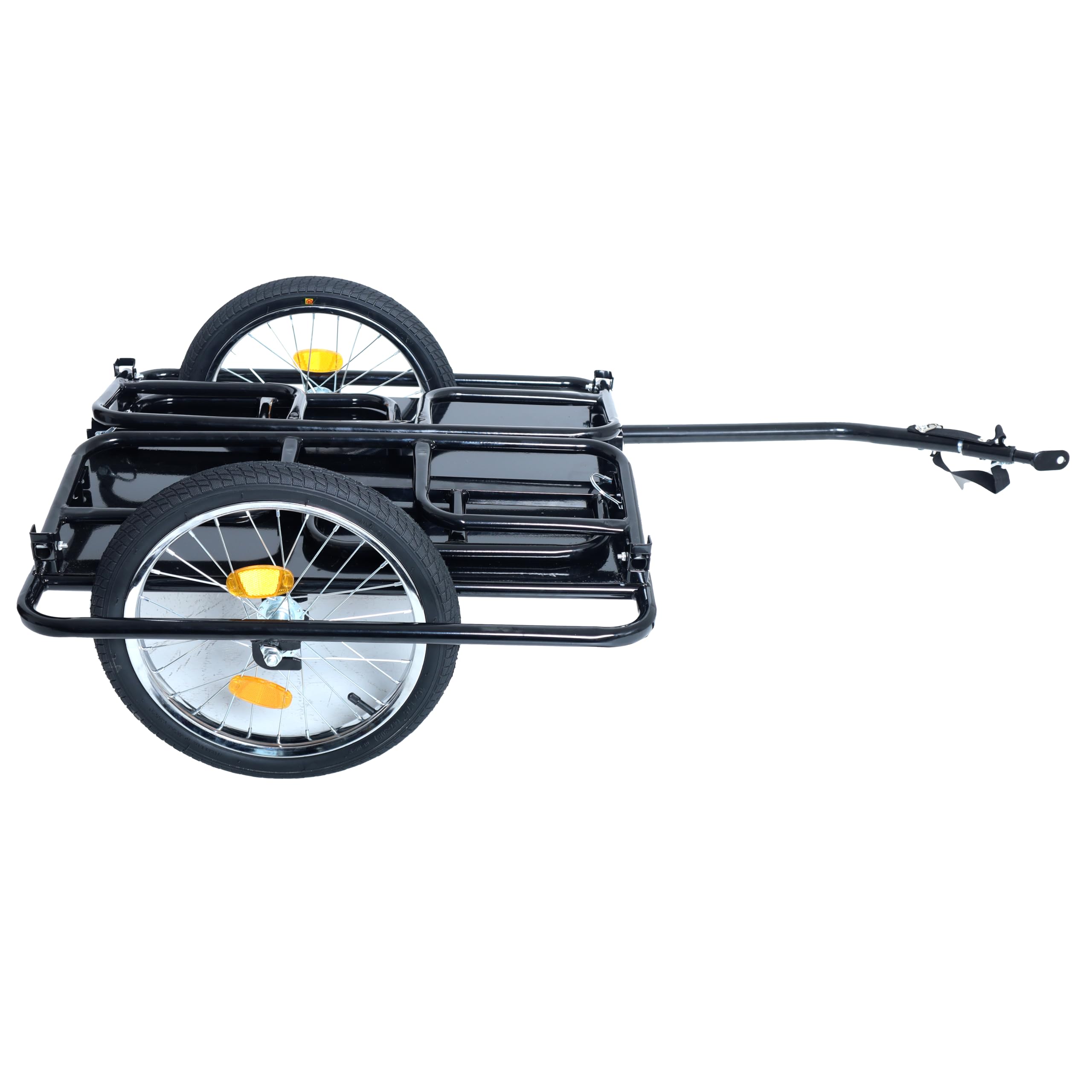 Fahrrad Lastenanhänger – Robuster Anhänger mit 50 kg Tragkraft und Universalkupplung, Fahrradanhänger mit 16-Zoll-Rädern & Reflektoren für Einkäufe, Reisen und den Transport von Gegenständen