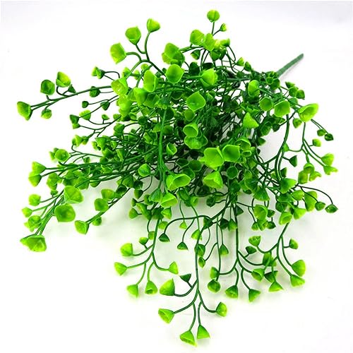 Vista 173 de Cattree - Arbustos artificiales, hierba de plástico, plantas artificiales para boda, interior, exterior, hogar, jardín, terraza, cocina, oficina