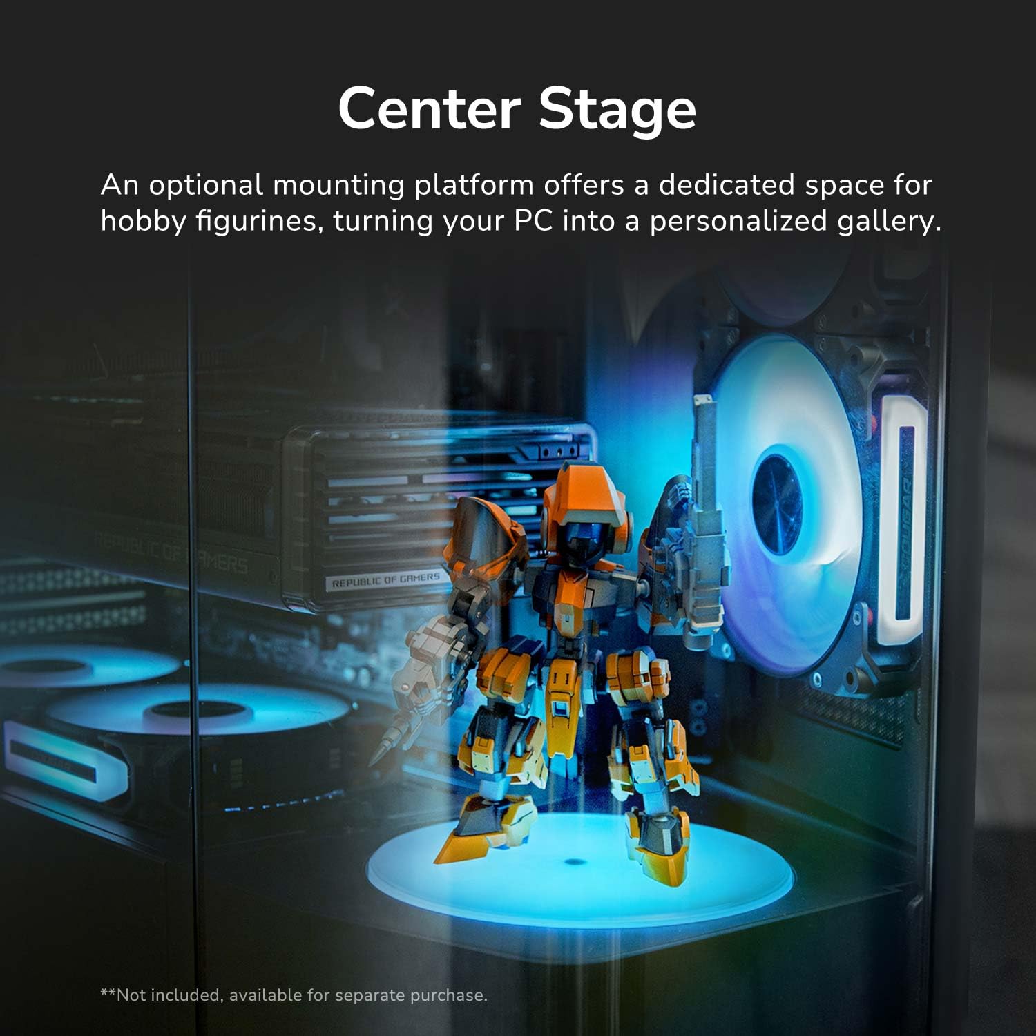 COUGAR LUMINOS ROTATING PLATFORM BLK for CASE FV270
