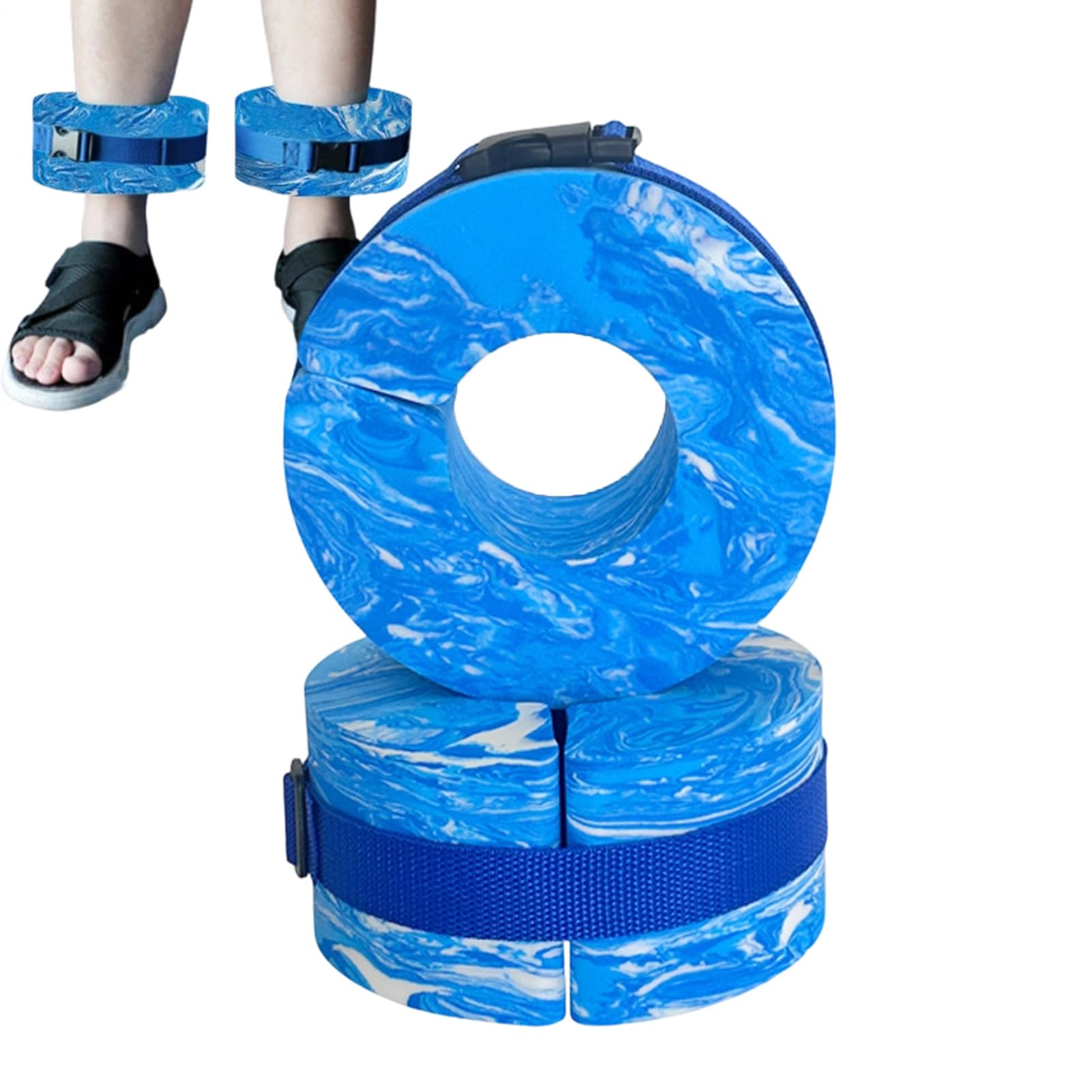 Swim Aquatic Cuffs, Adjustable EVA Exercise Weights Arms Belts, Swim Aquatic Float Ring, for Kids Adults Athletes Swimming Enthusiasts Teen