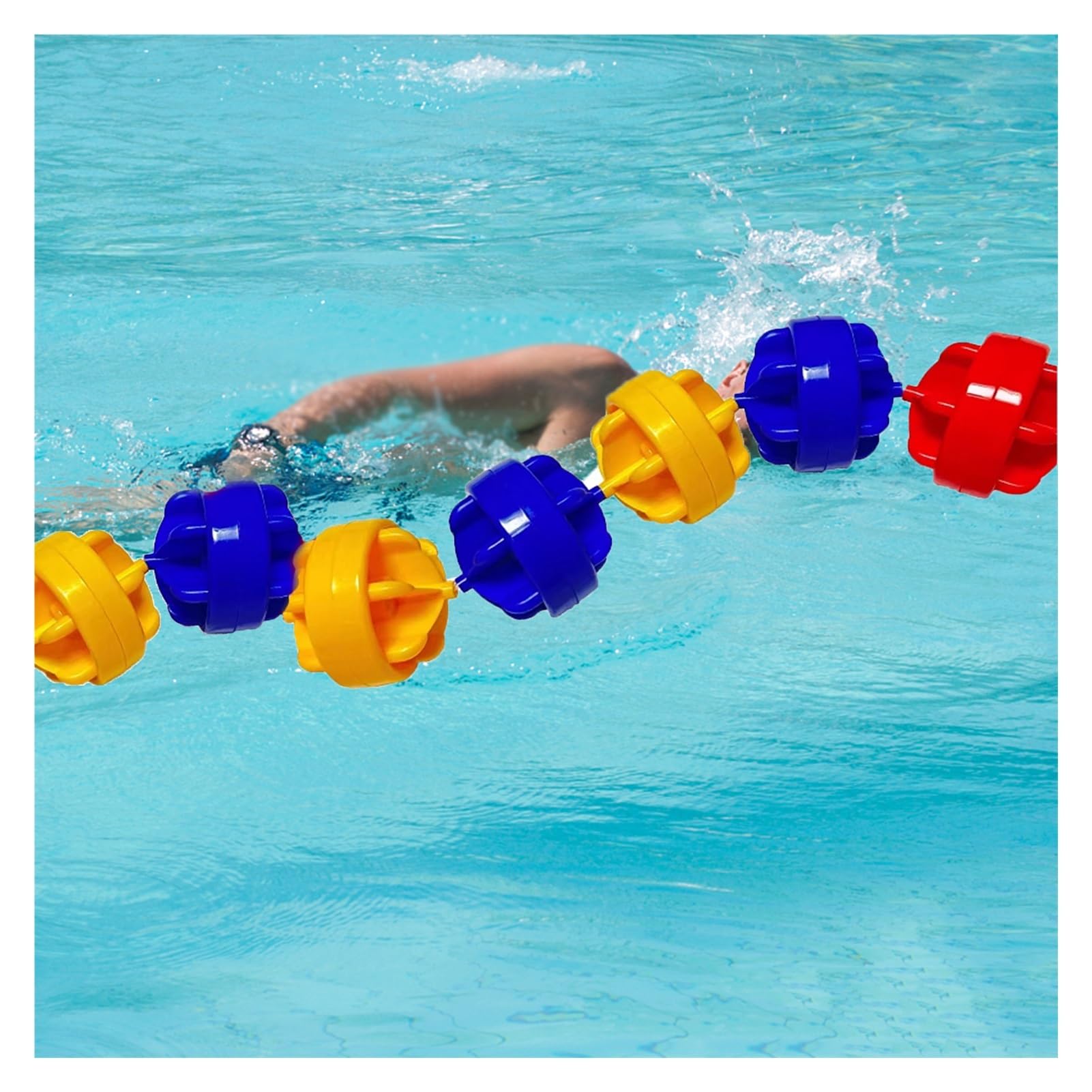 Corde de sécurité pour couloir de piscine de 9 m : évitez les collisions dans votre bassin