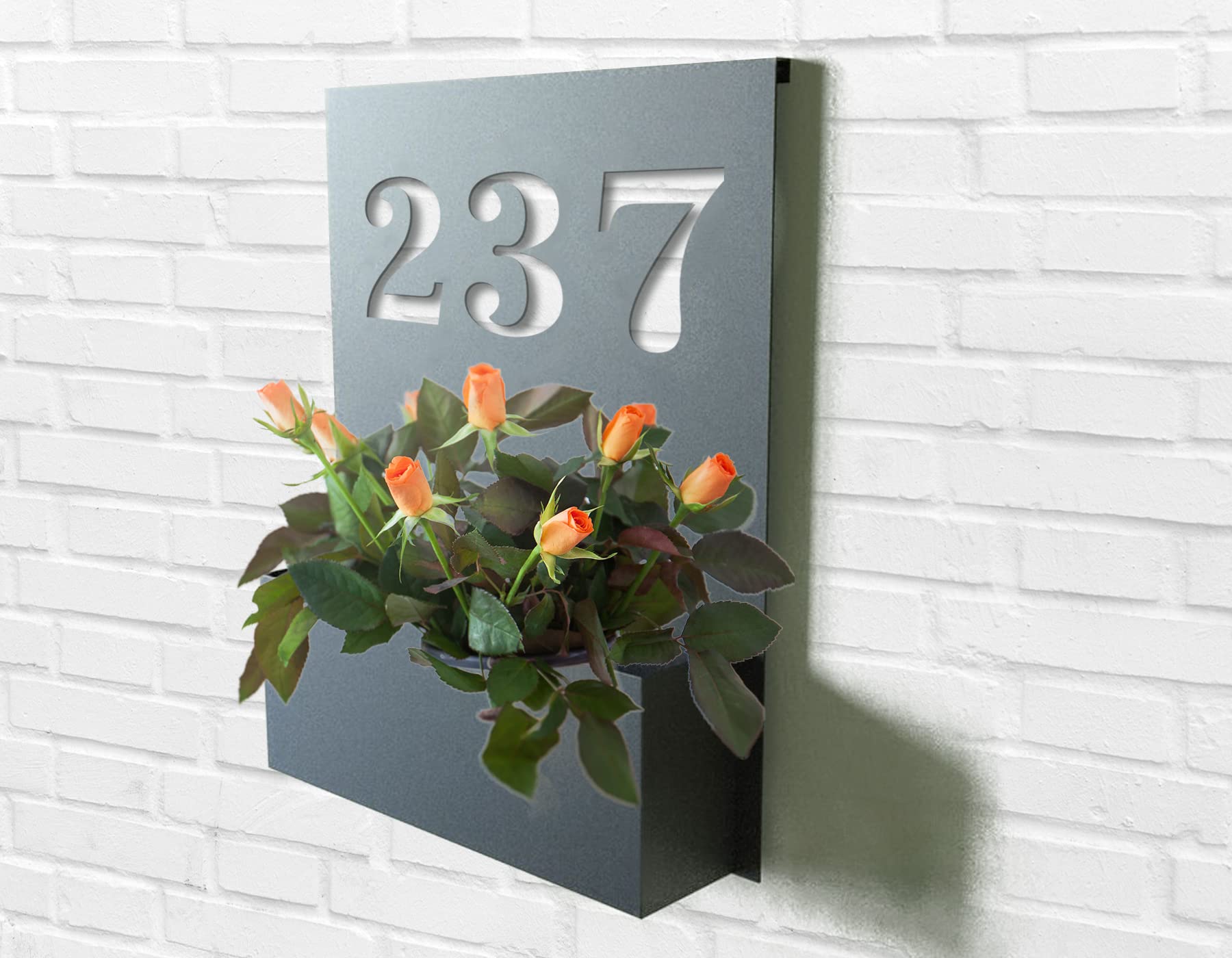 Amazon.com: HRZSIGNFC Personalized Address Sign with Planter Box,  Personalized Metal Address Planter, Custom House Numbers, Address Planter  Box, House Numbers Sign, design 49 : Tools & Home Improvement