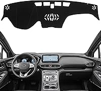 Vista 19 de KEYOOG Cubierta de tablero Tapete de salpicadero Compatible con Hyundai Tucson 2015-2010, 2015 IX35 (para transmisión manual izquierda), tapete