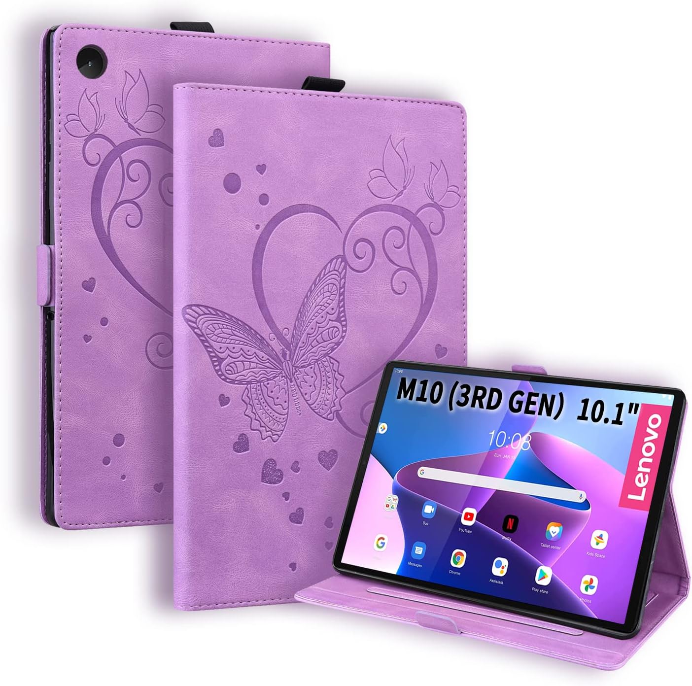 EasyAcc Hülle Kompatibel mit Lenovo Tab M10 3rd Gen 10.1 TB328 2022 mit