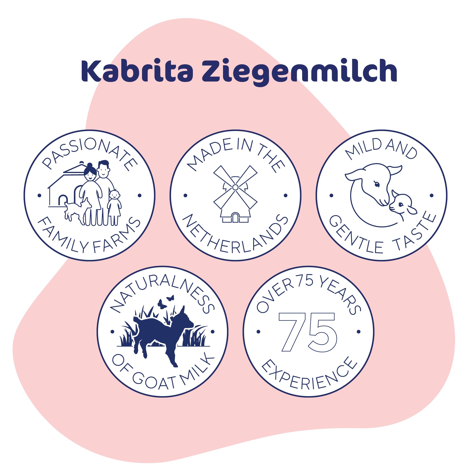 KABRITA | Ziegenmilch Folgemilch mit HMO 6-12 Monate | Hochwertige Babynahrung - Baby Milch, nahrhaft* und sanft zum Babybauch | Inhalt: 800g Babynahrung-Milchpulver