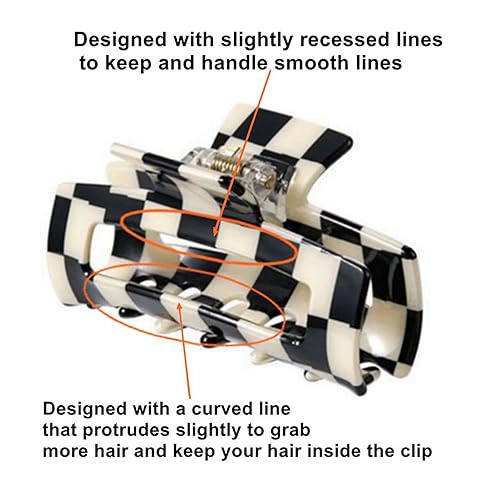 Miniatura 8 de 4 pinzas para el cabello, pasadores de acetato de plátano, pinzas de mandíbula de mariposa francesa, horquilla de cangrejo de color sirena,