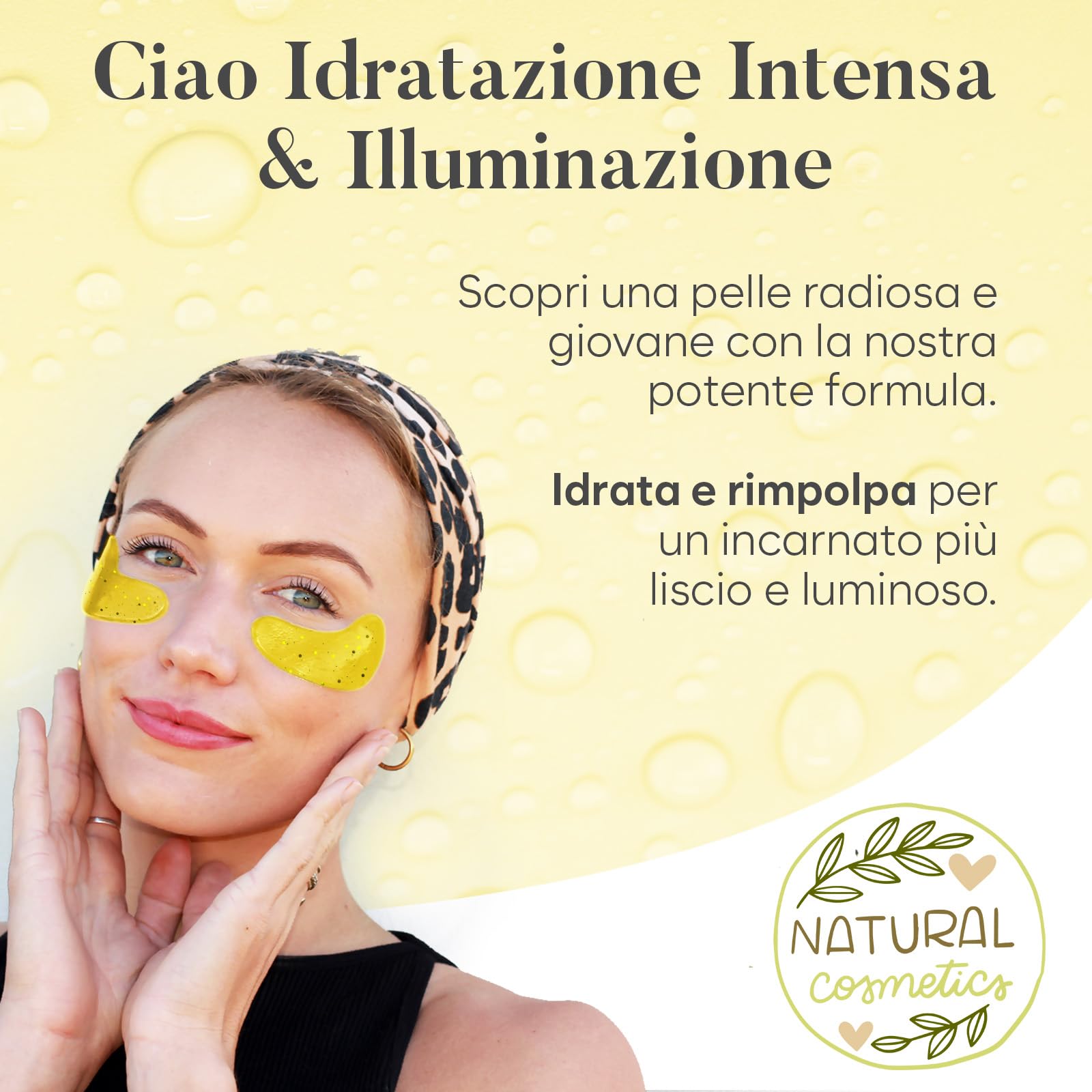 Patch Occhi Giorno e Notte, Maschera Occhi con Caffeina, Collagene e Acido Ialuronico, Patch Occhiaie e Borse, Maschera Occhiaie, Eye Mask per l'idratazione e Gonfiore (30 Paia)