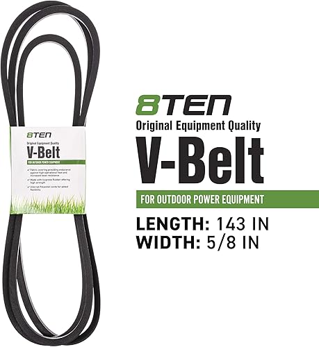 Miniatura 7 de 8TEN Kit de correa de husillo de cubierta para Cub Cadet RZT-54 MTD ZT54 ZTL8000 Columbia Sears 918-04608A 954-04138A