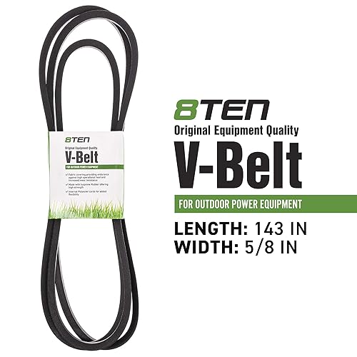 Miniatura 2 de 8TEN Correa en V de cubierta para MTD Cub Cadet White Outdoor 54 pulgadas RZT54 ZT54 ZTL8000 754-04138 954-04138A