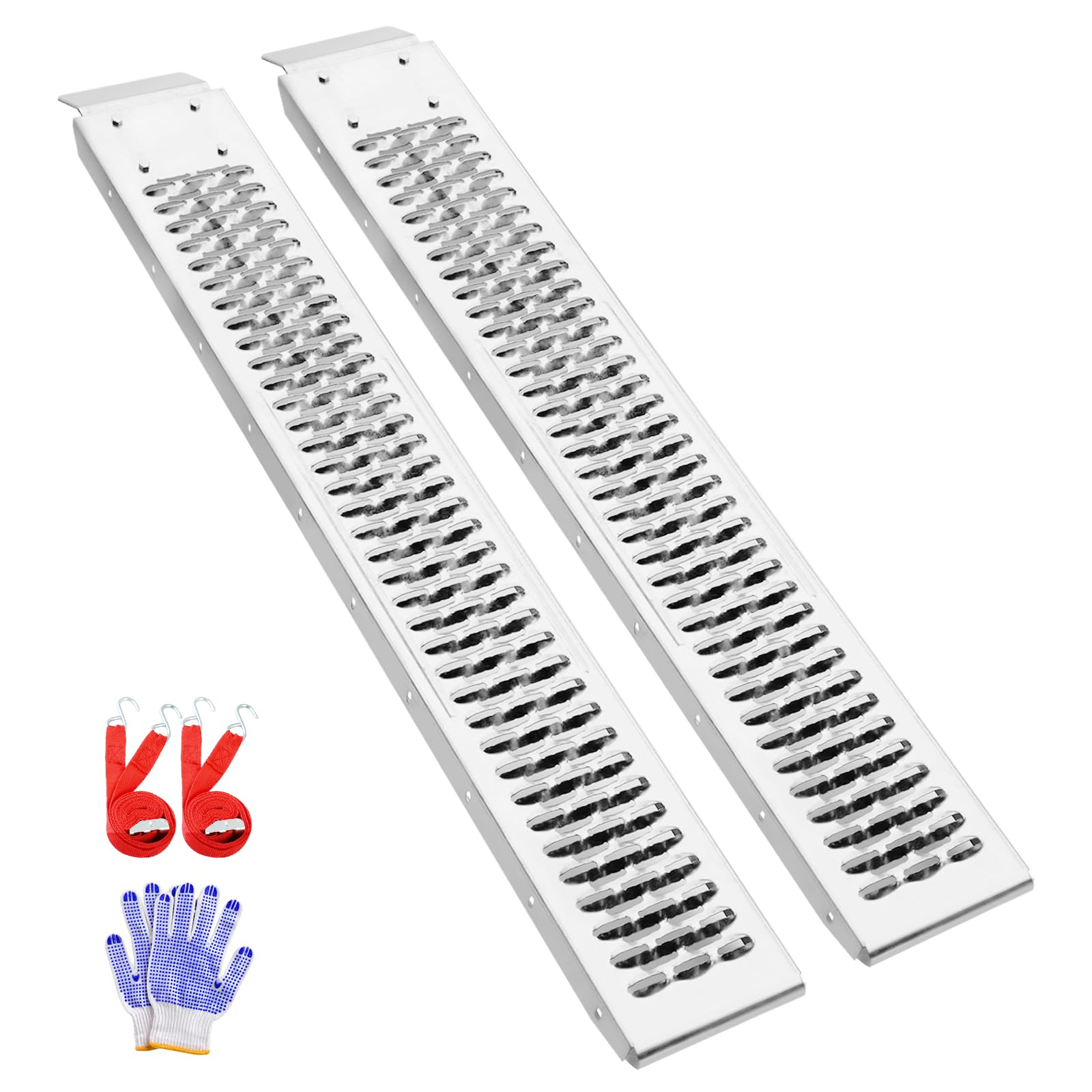 LIEKUMM 2 rampe di carico da 153 x 22,5 cm, portata 440 kg, per moto | Rampa di carico in acciaio per rimorchi, auto, garage, moto elettriche, ATV, officina, magazzino, moto