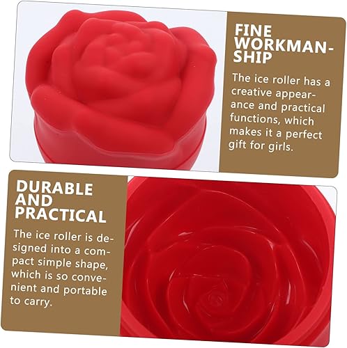 Miniatura 3 de Ipetboom Bandeja de hielo con cara de rosa, moldes para cubitos de hielo, whisky, hielo en forma de V, rodillo de enfriamiento de hielo, máquina de