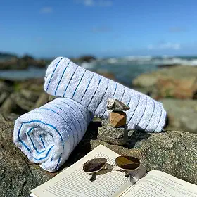 Kit 2 Toalhas de Banho Praia Maldivas 510g Grossa com Costura Reforçada 76x150cm