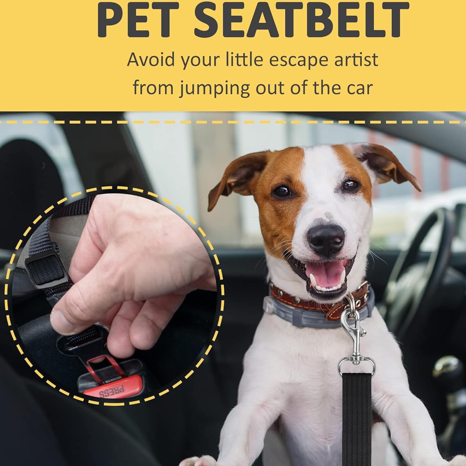 Cintura di sicurezza per cani auto, cintura di sicurezza per cani (2 pezzi) (01)