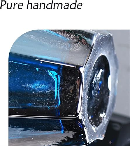 Miniatura 3 de KIZQYN Jarrón de cristal de lujo para el hogar jarrón de cristal de lujo moderno simple decoración de flores adornos en el porche la sala de estar