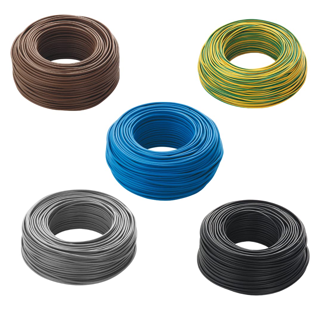 Cavo unipolare 1 X 2,5 mm2 - Varie misure e colori (100 metri, GialloVerde)