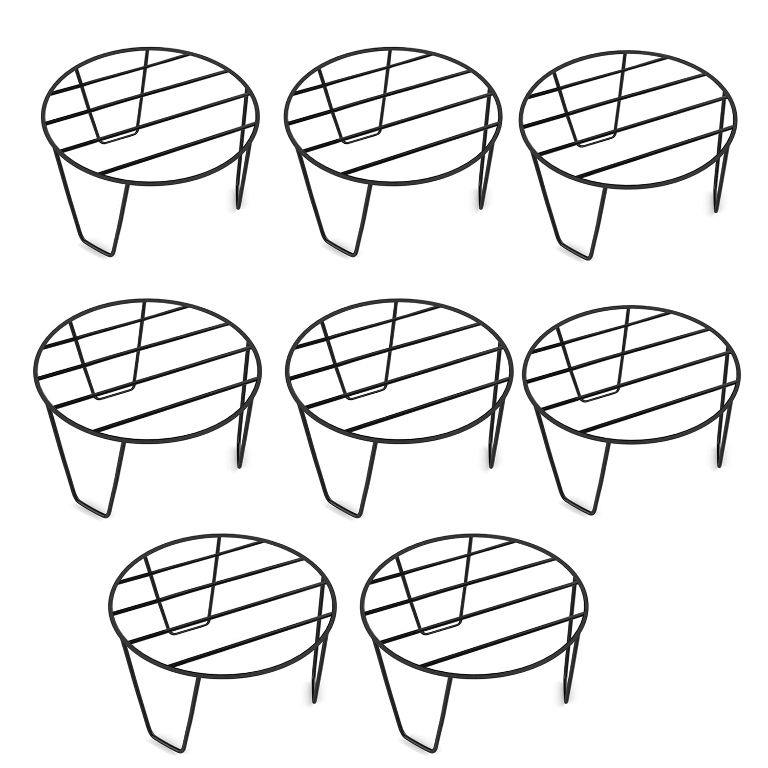 ADA® Premium Heavy Duty Metal Plant Pot Stand Indoor Outdoor | Round Flower Potted Holder For Balcony, Garden & Living Room - Set of 8 (B0BV36337H) Amazon Price History, Amazon Price Tracker