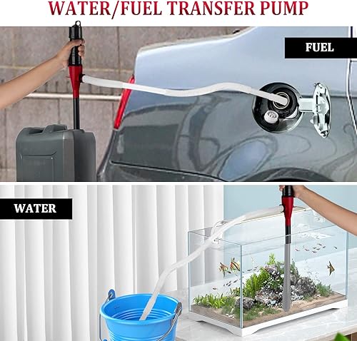 Miniatura 6 de BOYISEN Bomba de transferencia de líquido que funciona con pilas, bomba de transferencia de combustible de agua eléctrica para aceite diésel de