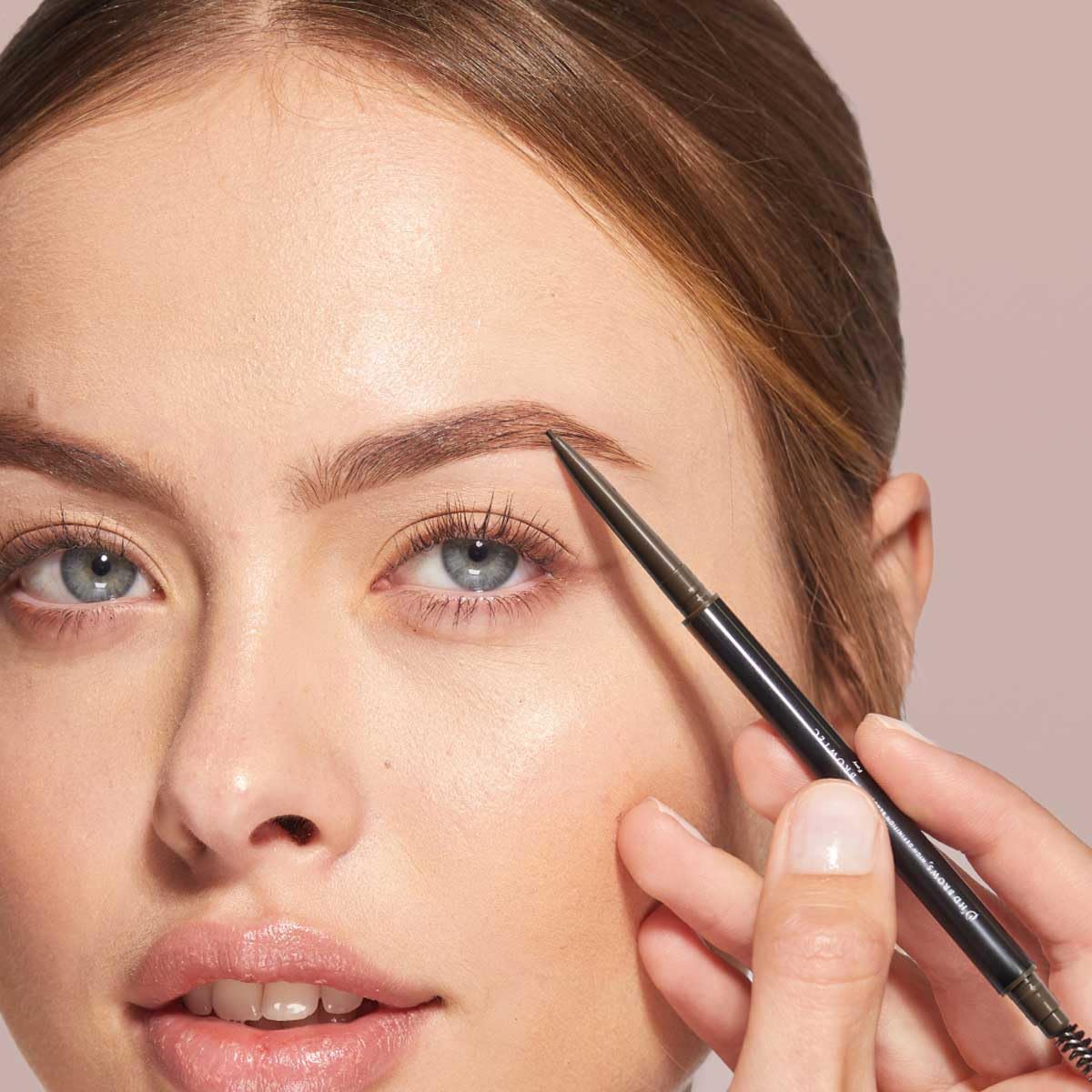 HD BROWS Browtec 1mm Ultra-Fine Eyebrow Pencil, New & Improved Ultra-Fine 1mm Tip, Duel-Ended Pencil and Spoolie, Waterproof, Smudgeproof, Long-Lasting, Foxy (Brown)
