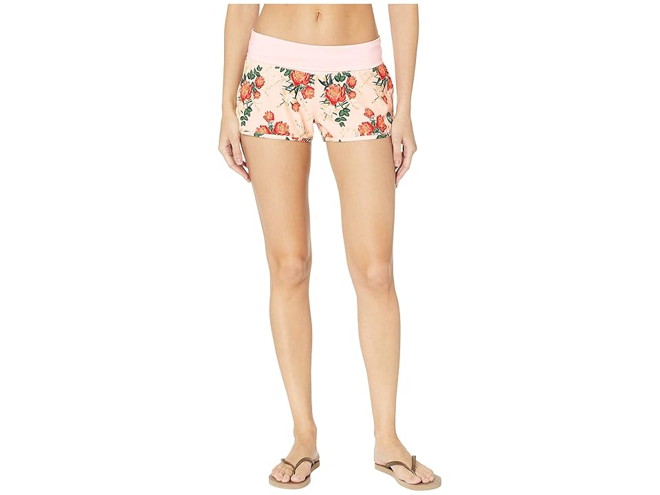 

Roxy Endless Summer Print Boardshorts (Cloud Pink Garden Lily) Women's Swimwear, White