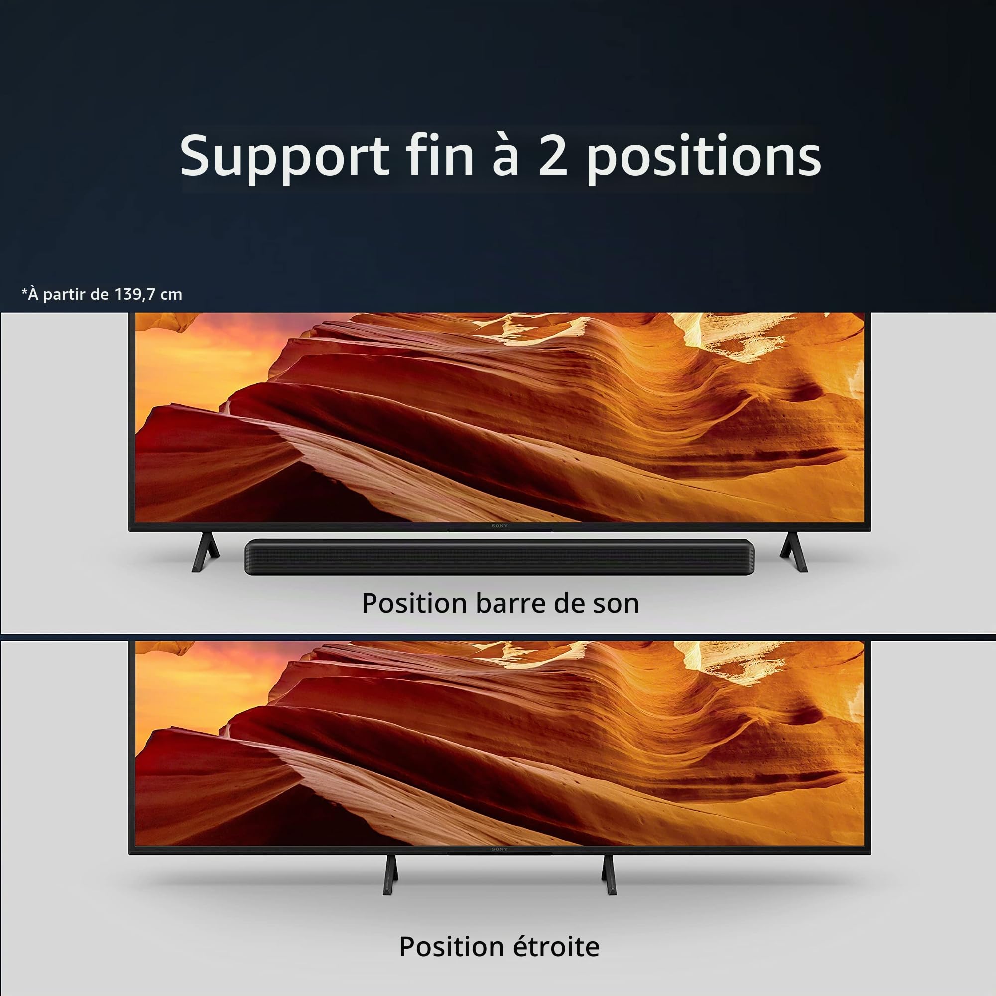 Sony TV Bravia KD-43X75WL : TV 4K Ultra HD LED | HDR | Google TV | Pack ECO | BRAVIA Core - Modèle 2023