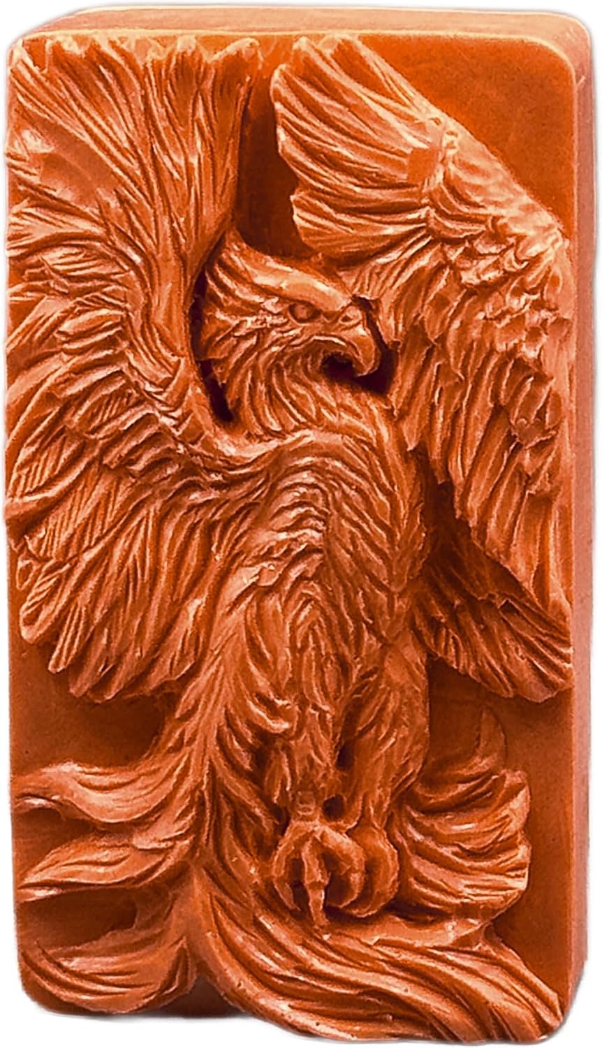 Phoenix Silicone Mold for SOAP Making, Resin Casting, Clay, Plaster, Gypsum, Candle - Bird.