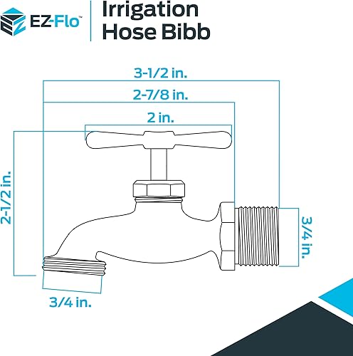 Miniatura 6 de Eastman Manguera de riego, conexión MIP de 34 pulgadas x conexión MHT de 34 pulgadas, accesorio de plomería de latón, 20183 (paquete de 2)