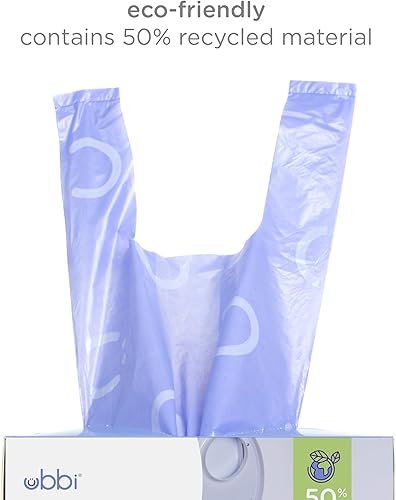 Miniatura 3 de Ubbi Sacos de pañales desechables perfumados a lavanda pestañas fáciles de atar eliminación de pañales o bolsas de residuos para mascotas 400