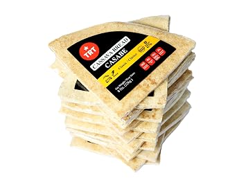 Casabe TRT Cassava Bread 15-Pack, 220g/7.76oz Each Vegan, Organic, Gluten-Free, High-Fiber Snack Natural Flavor, Low Calorie