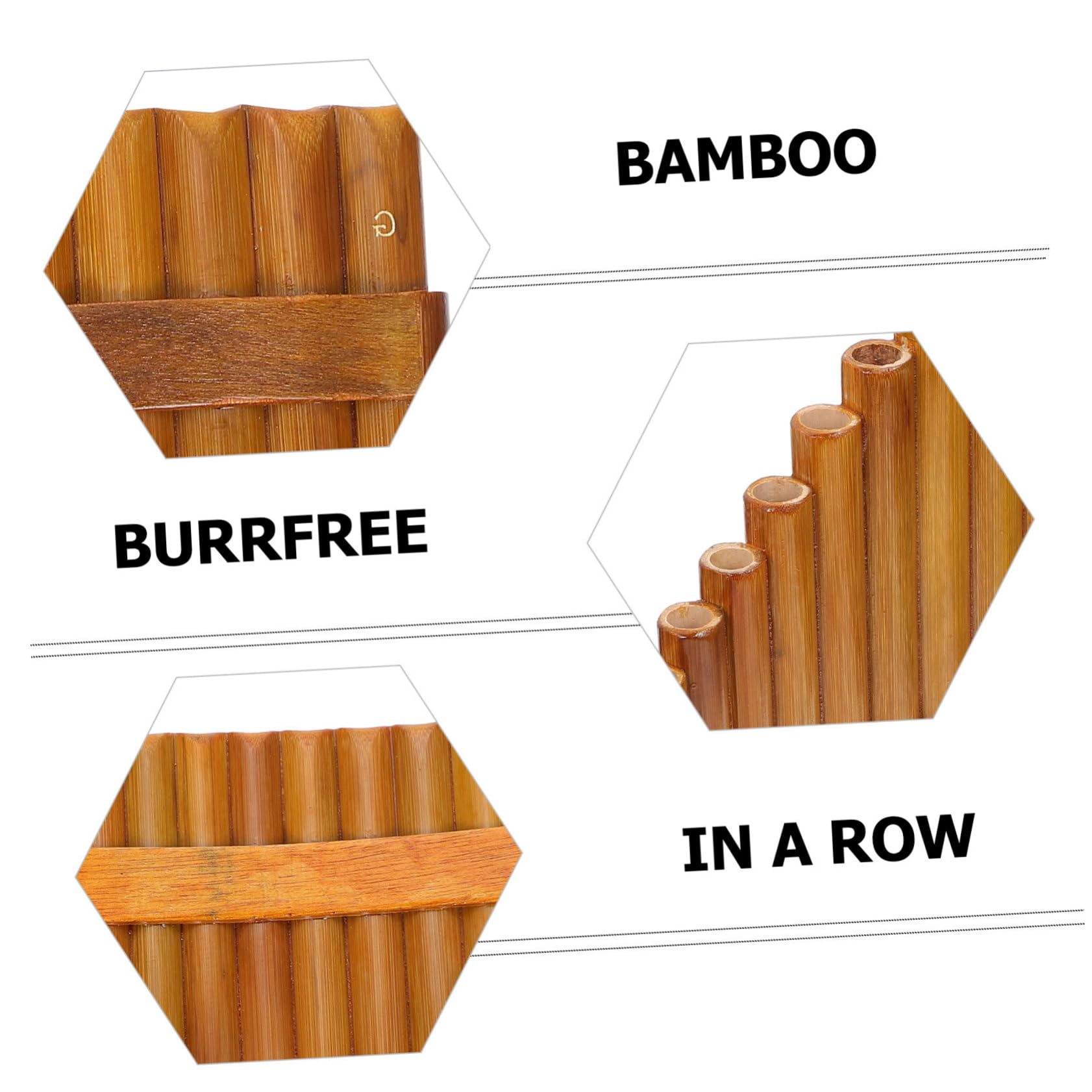 ifundom Professionelle Panflöte Aus Natürlichem Bambus Leichtes Tragbares Musikinstrument Für Anfänger Handgemacht Linkshändig Für Schüler Und Musikalische Früherziehung