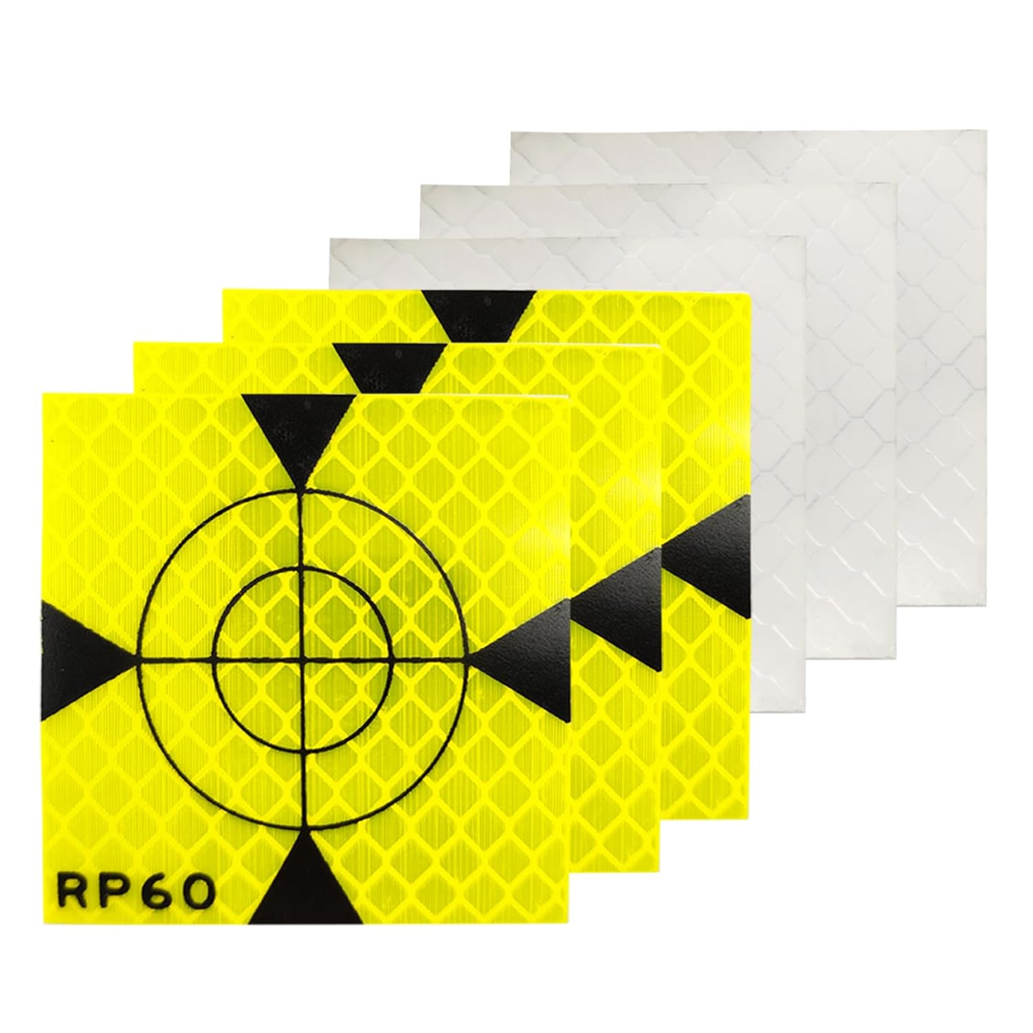 SameYa 100PCS 50MM Paste Up Reflector,Green Reflector Targets for Total Stations,Waterproof Survey Target Mark