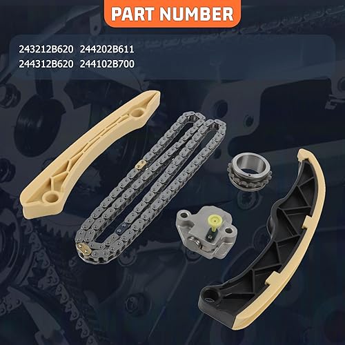 Miniatura 3 de 243212B620 244202B611 244312B620 Kit de cadena de distribución aplicada para Kia Forte Koup 014-2016, para Kia Forte5 2014-2016, para Optima