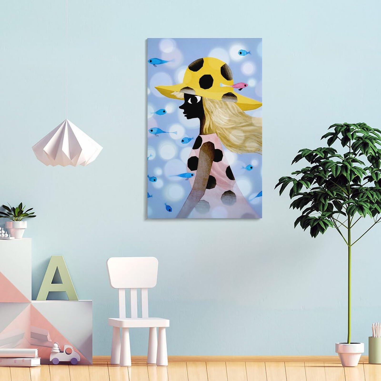Amazon.co.jp: 藤城清治 夏魚しました 絵画 ポスター 工芸品の装飾品