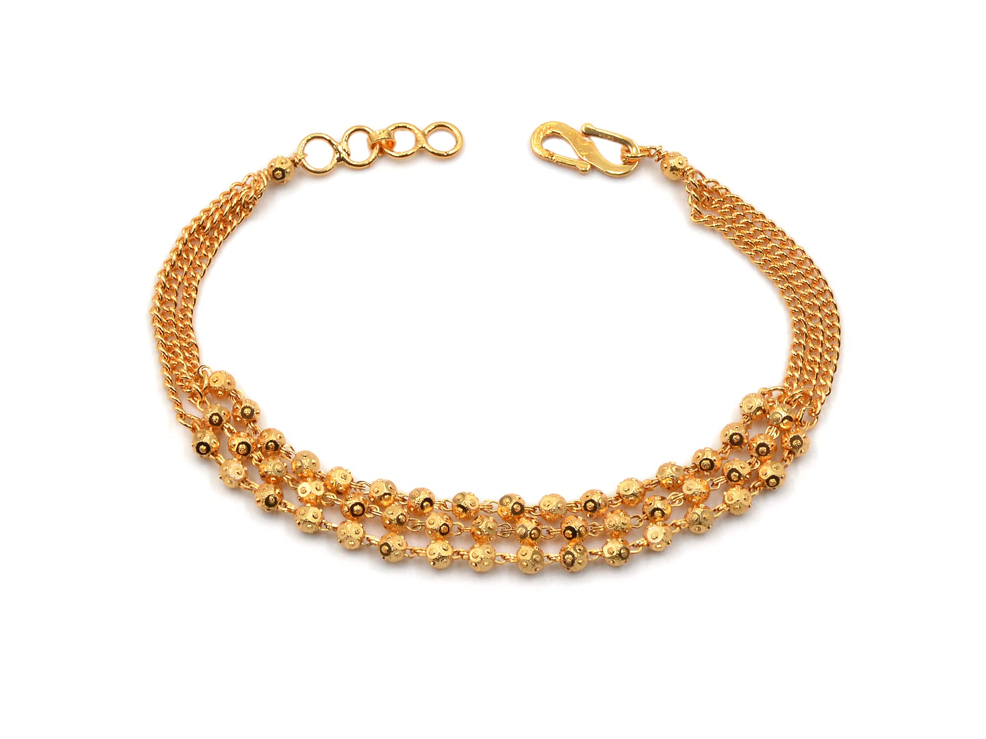 JHB Gold plated Brass and Bracelet for Women (Golden) (B08VJ1DGL7) Amazon Price History, Amazon Price Tracker