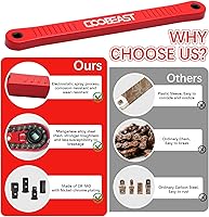 Vista 5 de Llave de Extensión Descentrada Roja Lista para Impacto, Herramienta Extensora de Llave de Vaso con Adaptadores Versátiles de Accionamiento Cuadrado