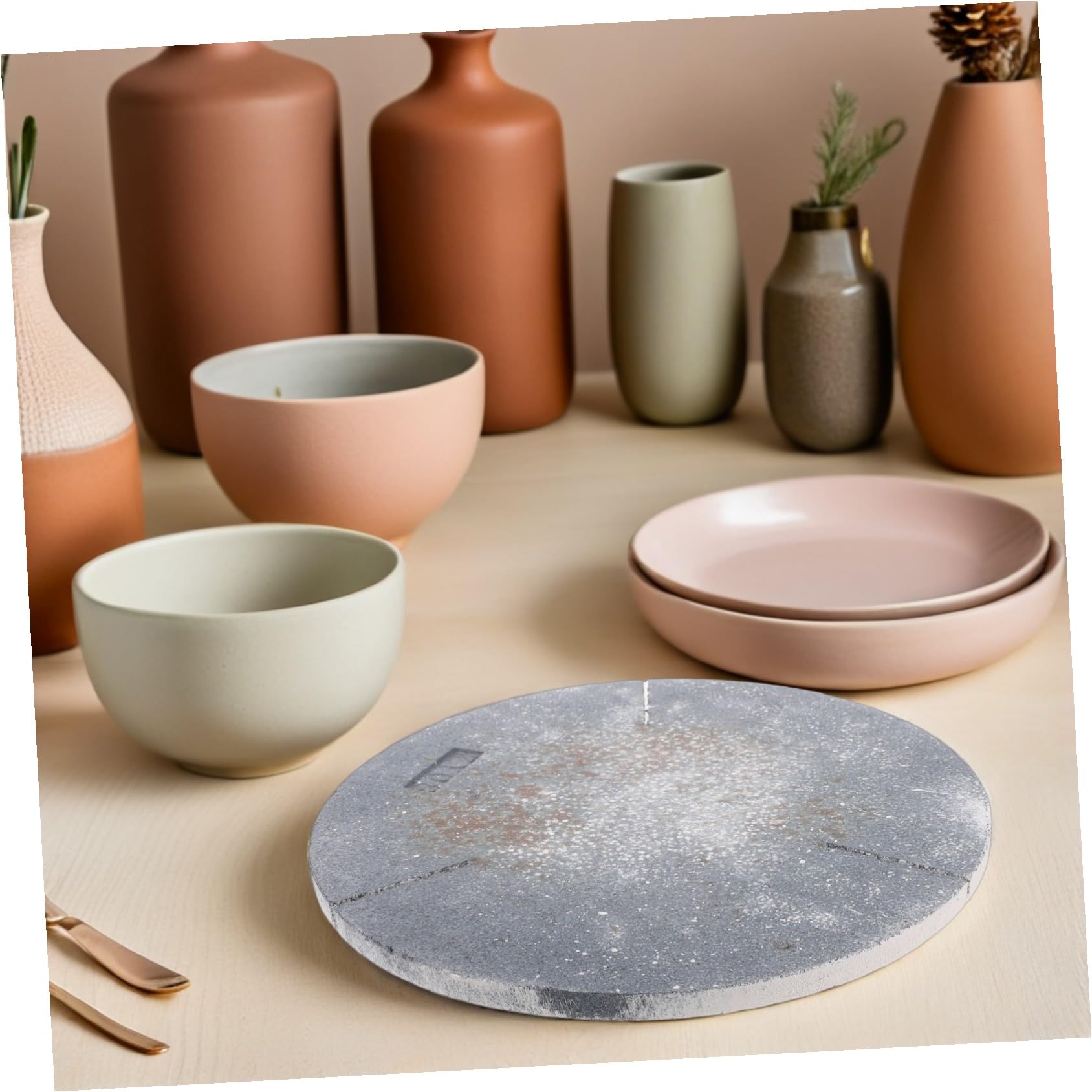 Gadpiparty Podkładka Do Rzeźbienia Ceramiki Okrągła Mata Podporowa Ogniotrwała Mata Ceramiczna Ceramiczna Do Wypalania Narzędzia Wypalania Gliny Podkładka W Piecu