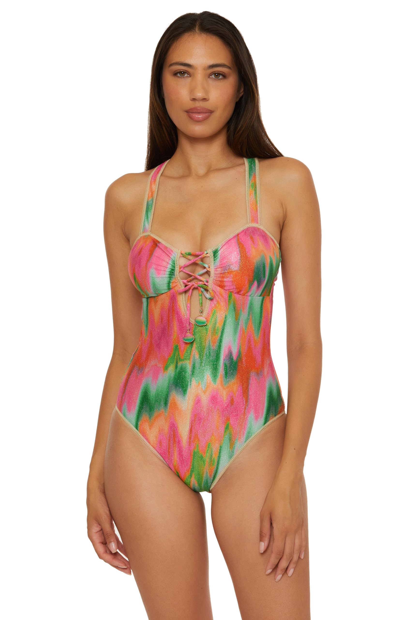 becca Women's Mirage Bandeau One Piece Swimsuit, Adjustable, Bathing Suits for Women-picture-10