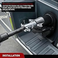 Vista 76 de Nilight Adaptador de remolque de hoja plana de 7 vías a 4 vías, carcasa de nailon resistente a prueba de agua, conector de cableado de 7 pines a 4