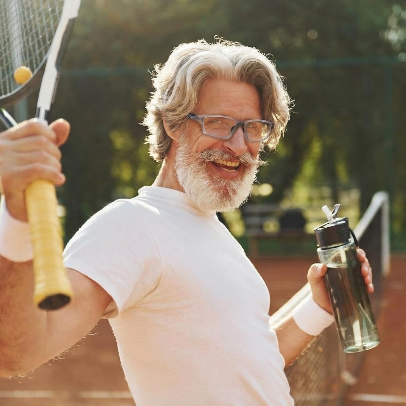 Tallew 1 set di occhiali protettivi senza lenti con custodia occhiali sportivi compatibili con pickleball senza lenti occhiali protettivi