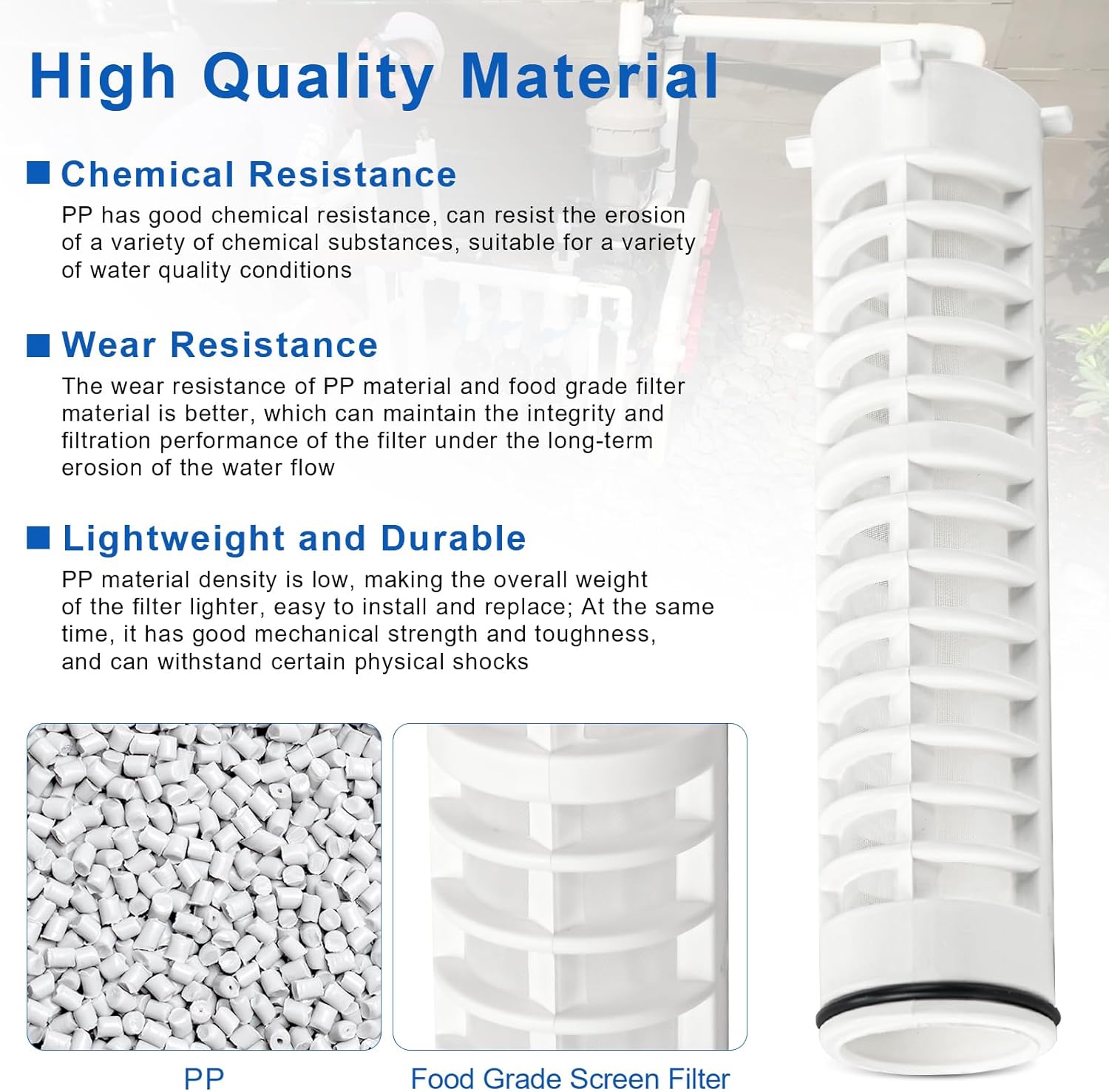 1-1/2" 500 Mesh Spin Down Sediment Replacement Rusco Filter Screen, Spin Down 1 1/2"-500 Sediment Filter Replacement for Rusco Vu Flow for Well Water and Sprinkler Irrigation Filters, 2 Pcs