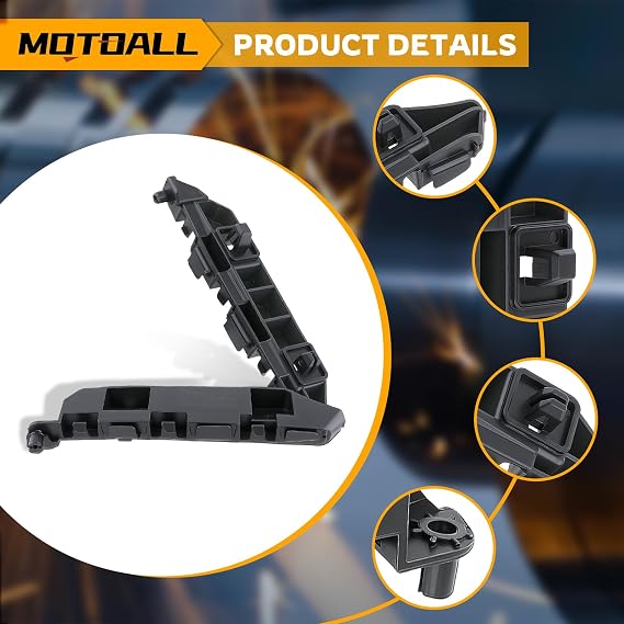MOTOALL Front Bumper Bracket 71193-TR0-A01 Fit for Honda Civic 2012-2015 Mounting Support Retainer Spacer Holder Replaces# 71198-TR0-A01
